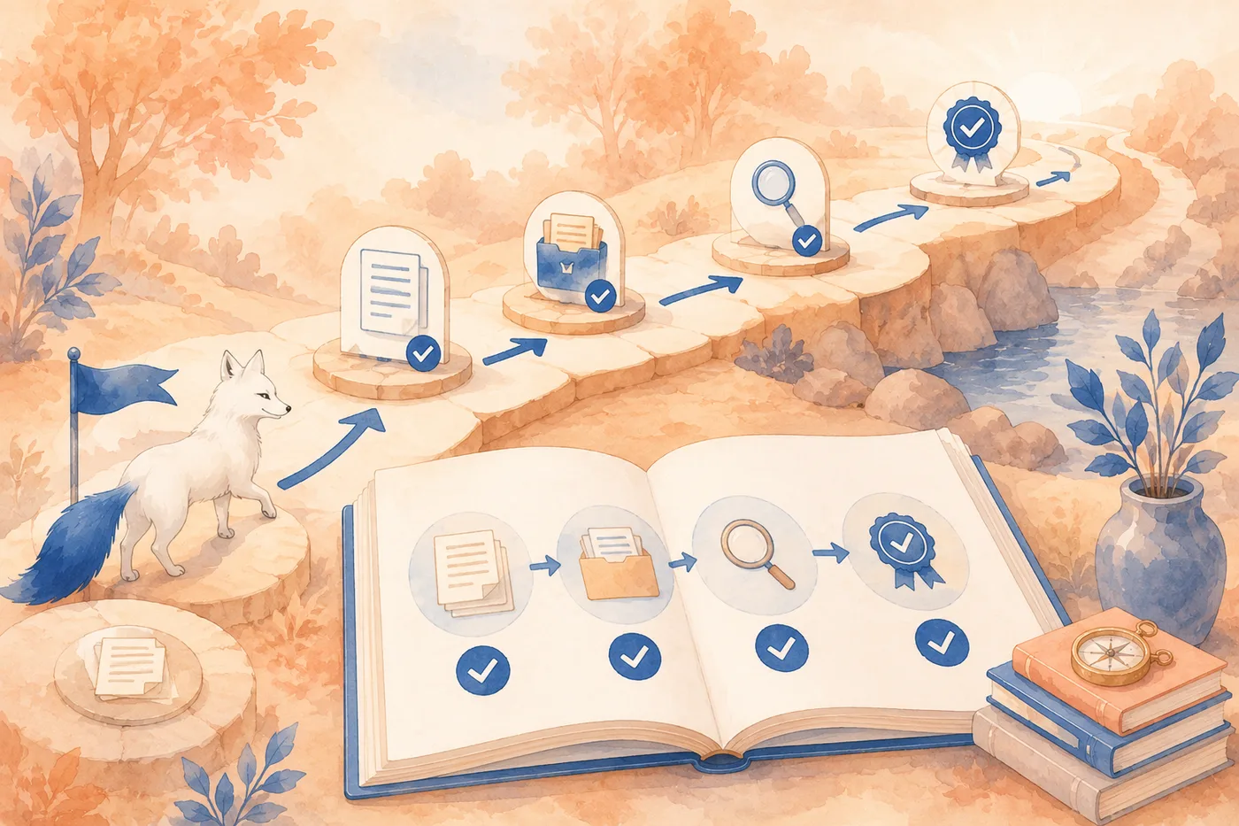 The Bluetail fox reading through the NDIS registration steps